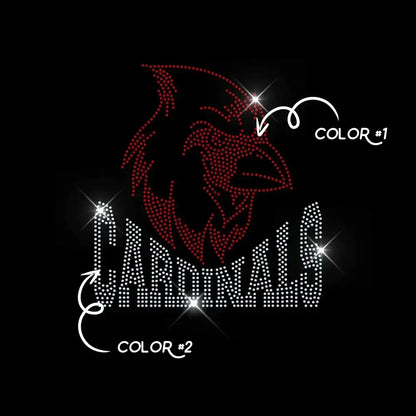 CARDINALS TWO COLOR tee and shirts transfers 