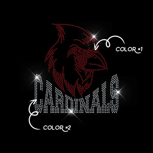 CARDINALS TWO COLOR tee and shirts transfers 