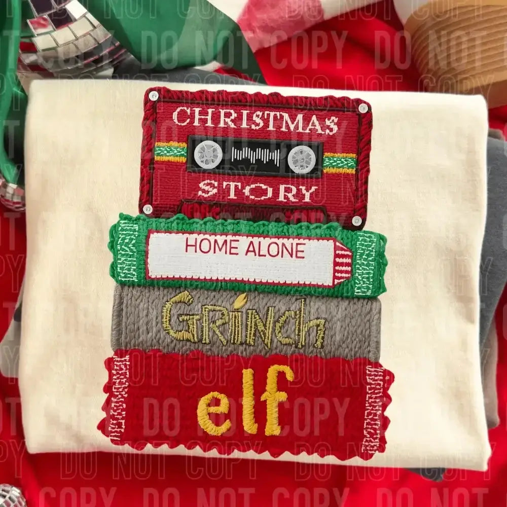Christmas VHS DTF TRANSFER tee and shirts transfers 