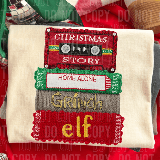 Christmas VHS DTF TRANSFER tee and shirts transfers 