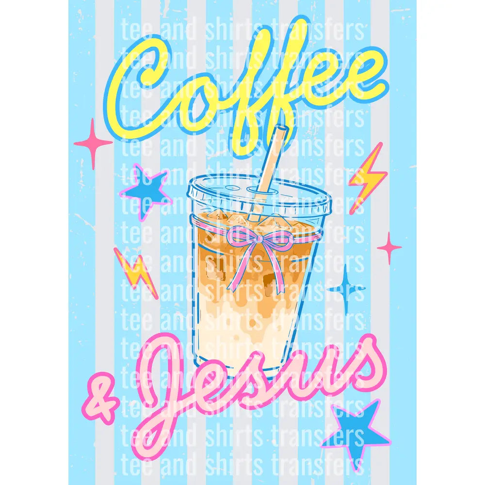 Coffee & Jesus DTF TRANSFER