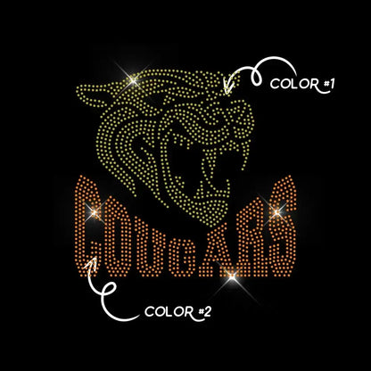 COUGARS TWO COLOR tee and shirts transfers 