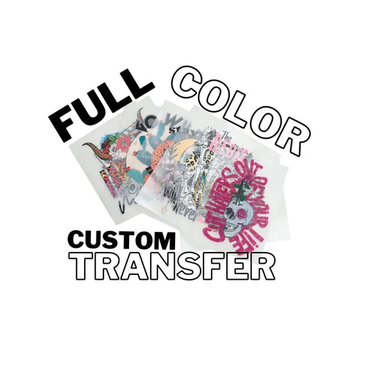 FULL COLOR- Custom DTF Transfer tee and shirts 