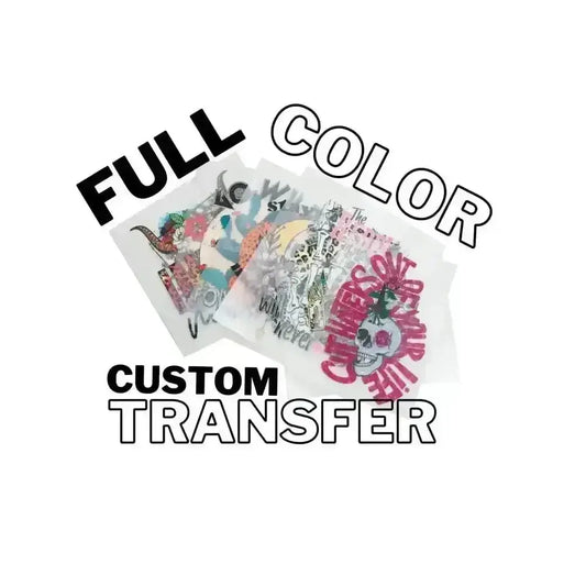 FULL COLOR- Custom DTF Transfer tee and shirts 