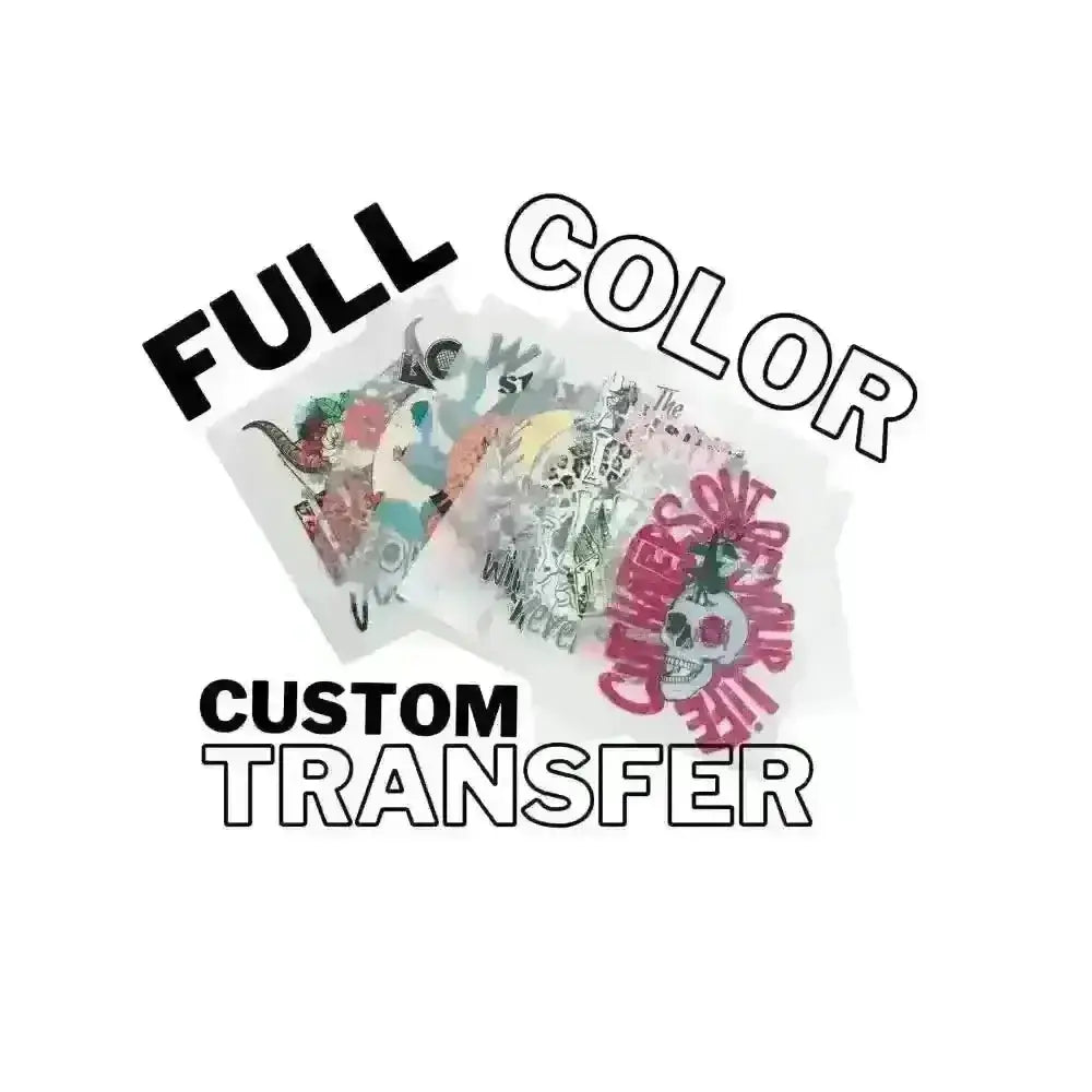 FULL COLOR- Custom DTF Transfer tee and shirts 