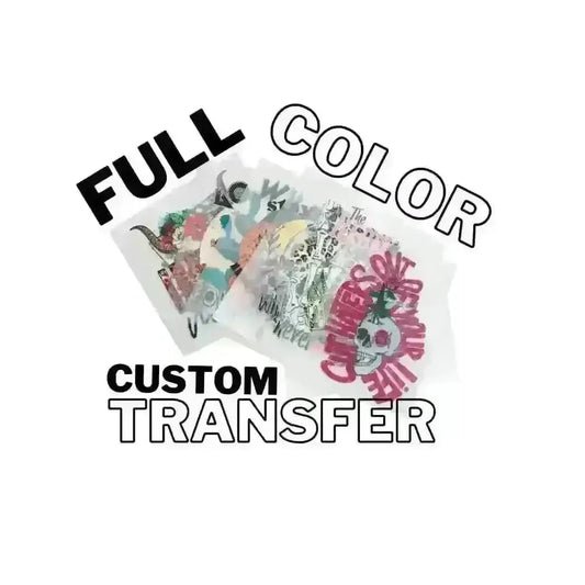 FULL COLOR- Custom DTF Transfer tee and shirts 