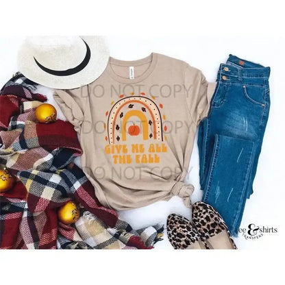 Give Me All The Fall tee and shirts transfers 