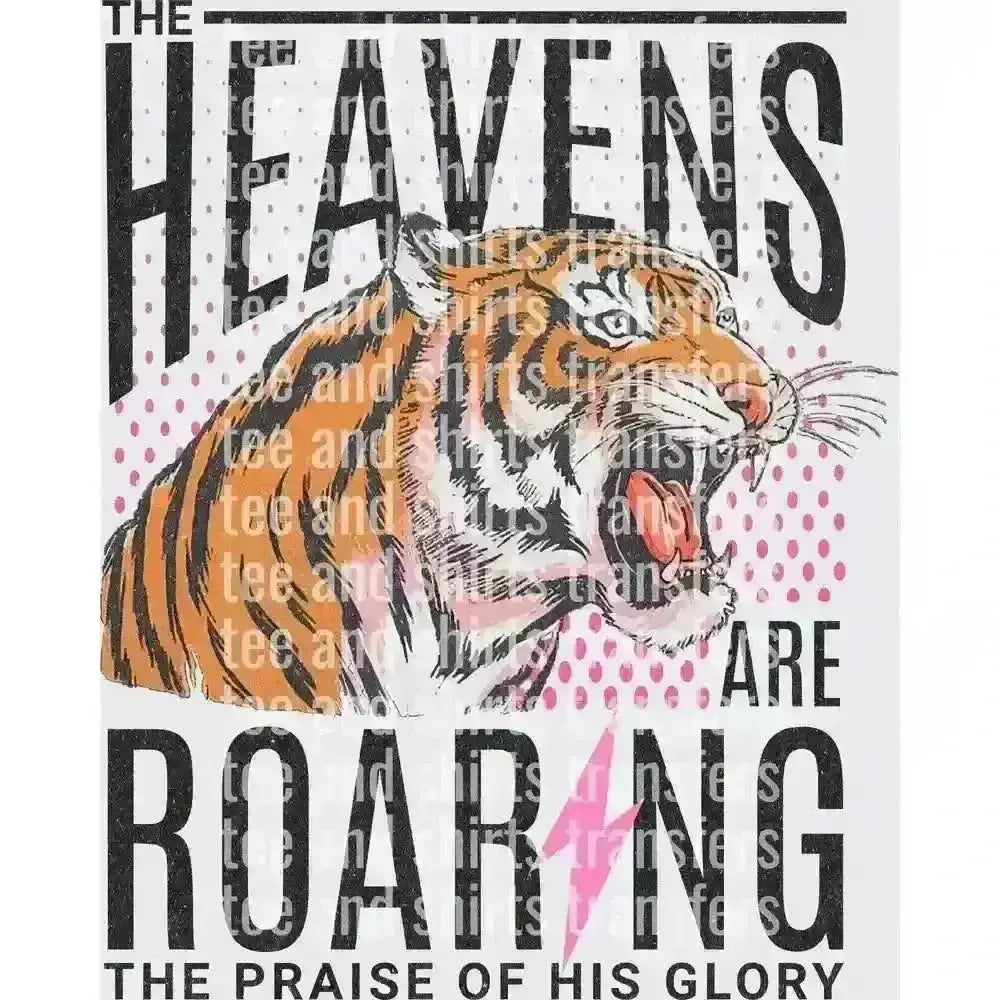 heavens are roaring DTF TRANSFER DTF TRANSFER tee and shirts transfers 