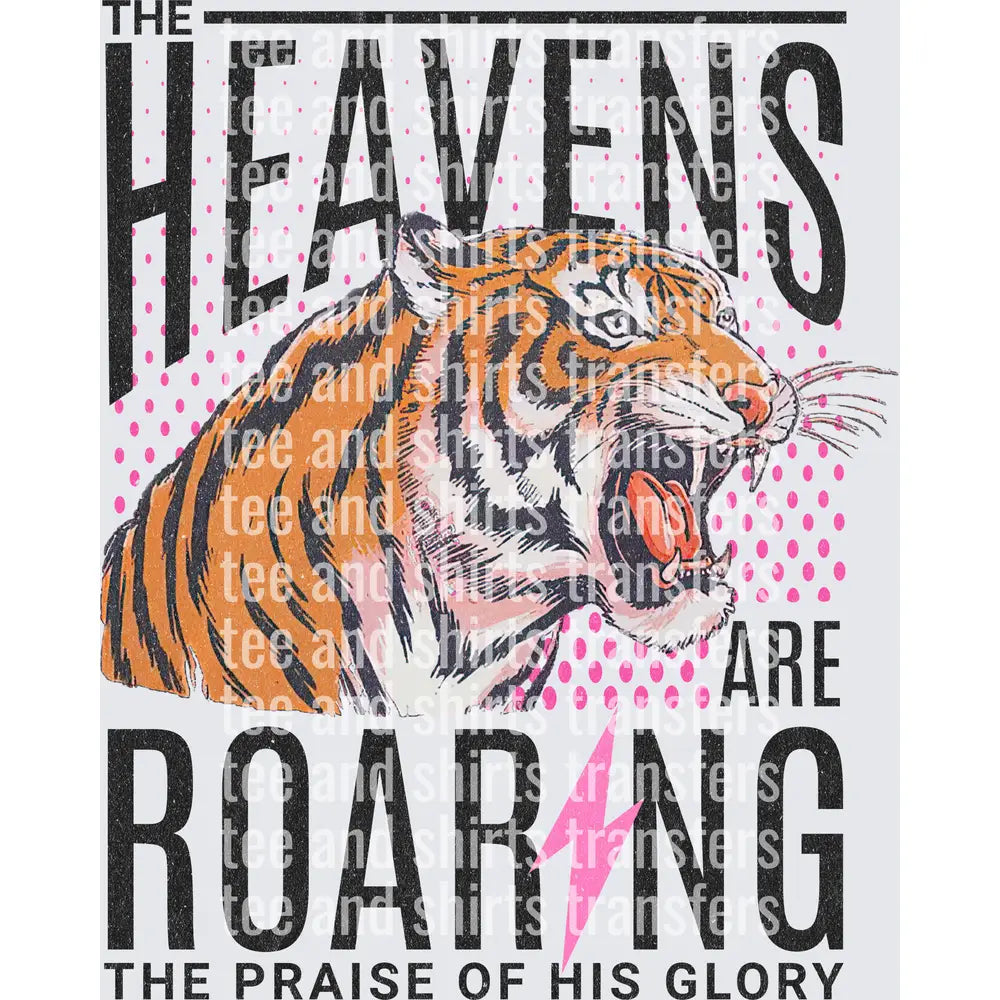 heavens are roaring DTF TRANSFER