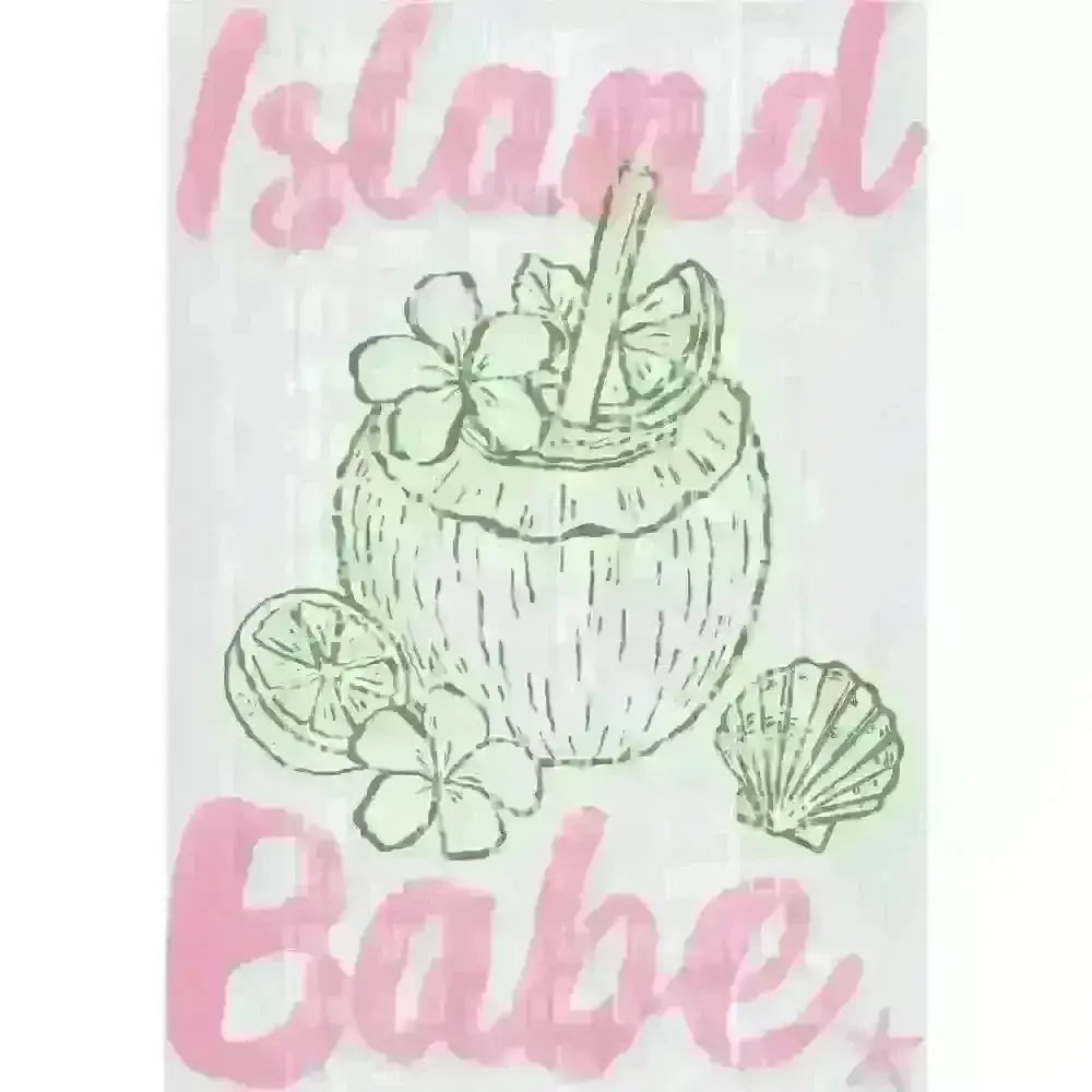 Island Babe DTF TRANSFER DTF TRANSFER tee and shirts transfers 