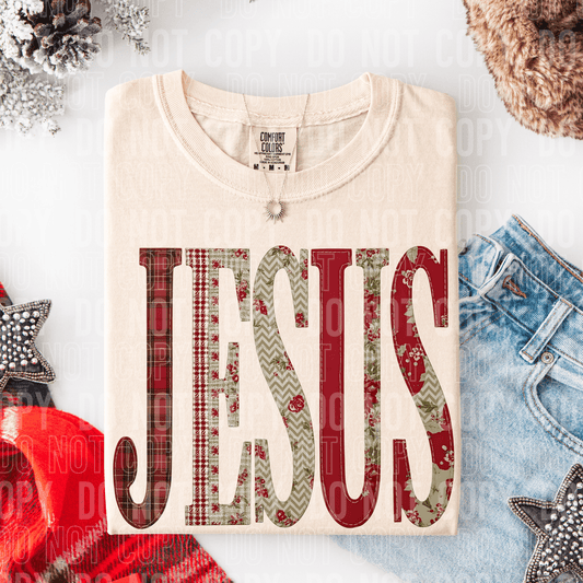 Jesus Patch DTF TRANSFER tee and shirts transfers 