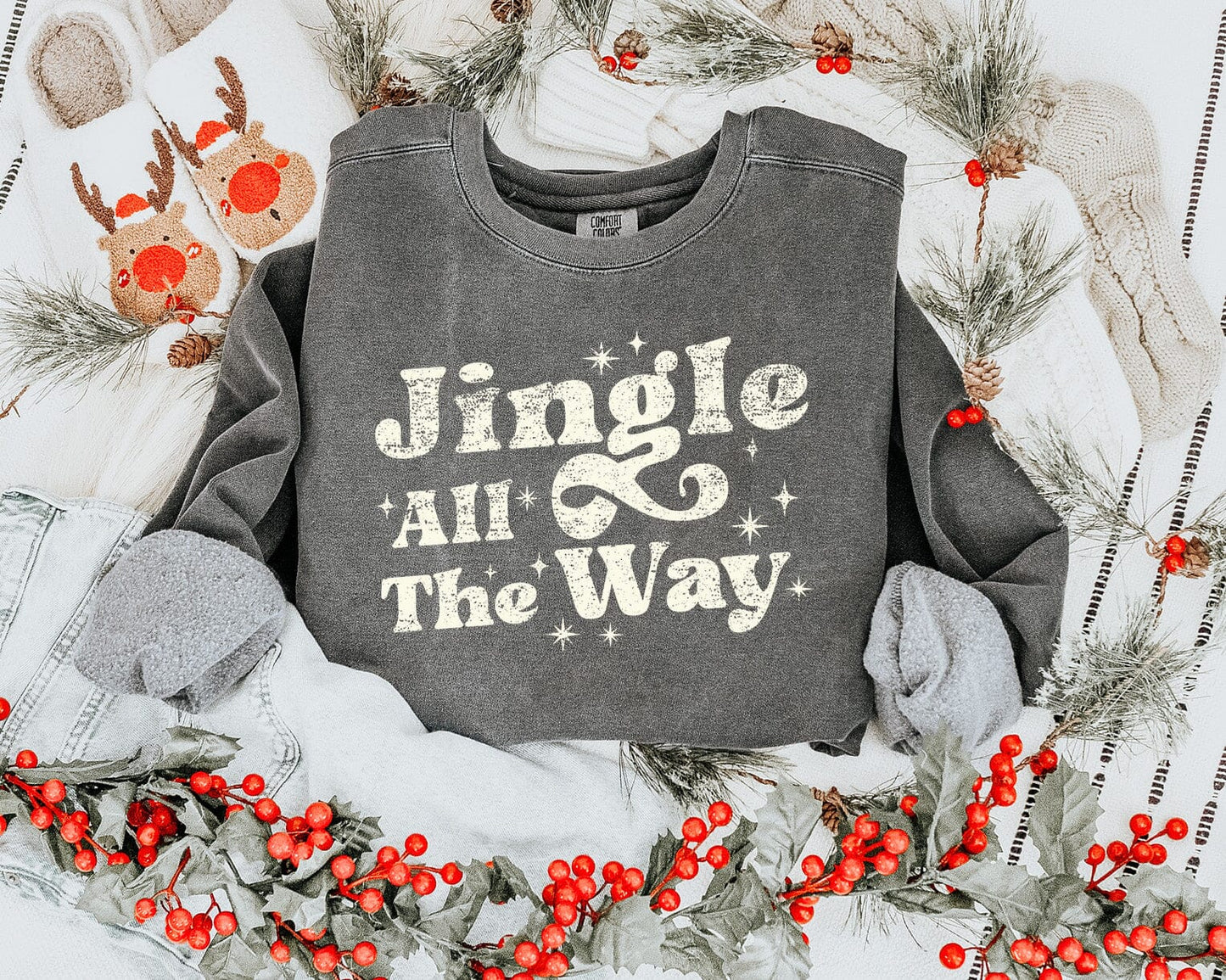 Jingle All The Way DTF TRANSFER tee and shirts transfers 