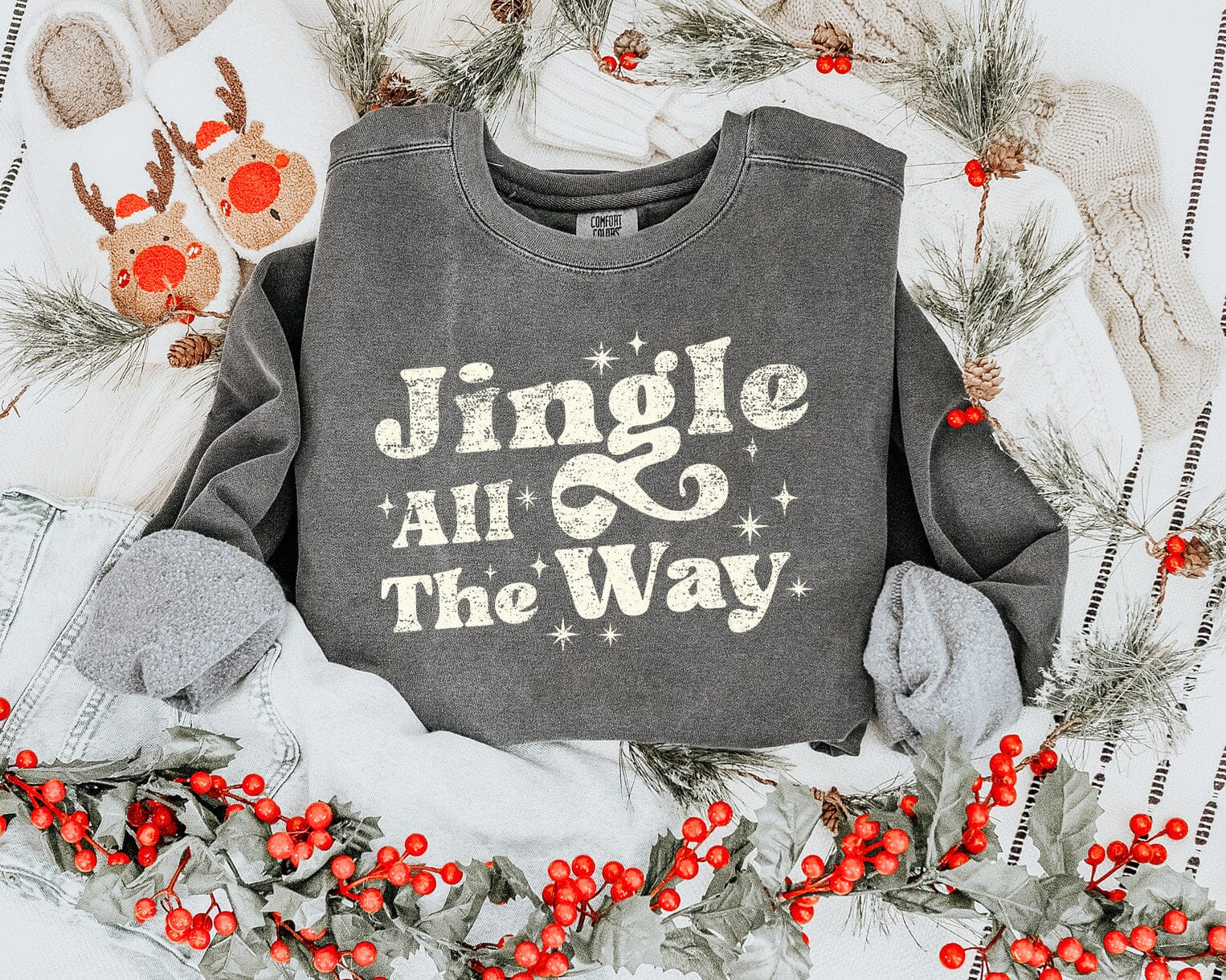 Jingle All The Way DTF TRANSFER tee and shirts transfers 