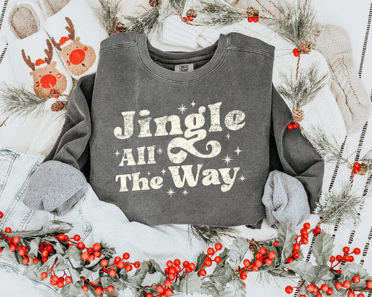 Jingle All The Way DTF TRANSFER tee and shirts transfers 