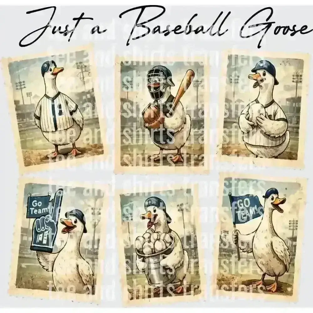Just a Baseball Goose DTF TRANSFER DTF TRANSFER tee and shirts transfers 