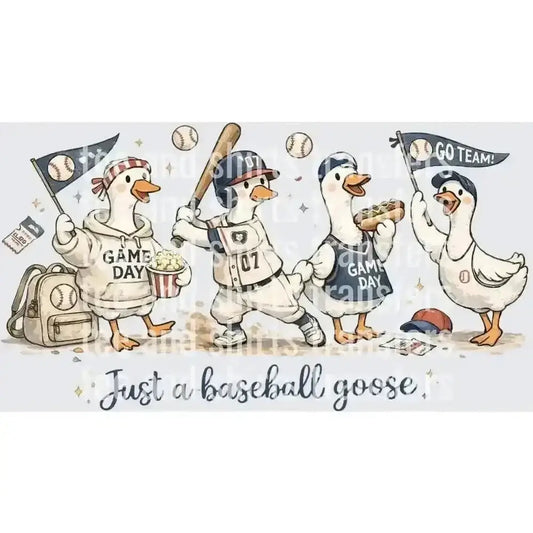 Just a Baseball Goose Four Geese DTF TRANSFER DTF TRANSFER tee and shirts transfers 