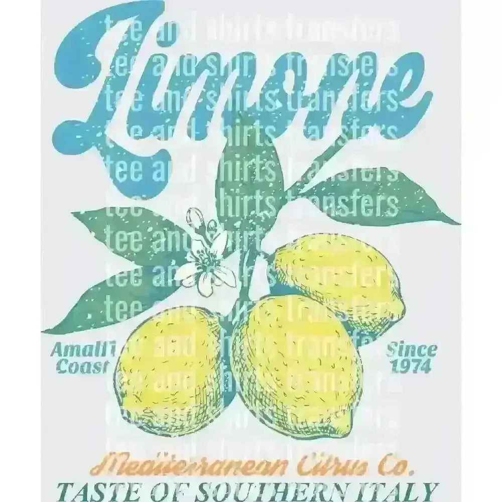 Limone Amalfi Coast DTF TRANSFER DTF TRANSFER tee and shirts transfers 