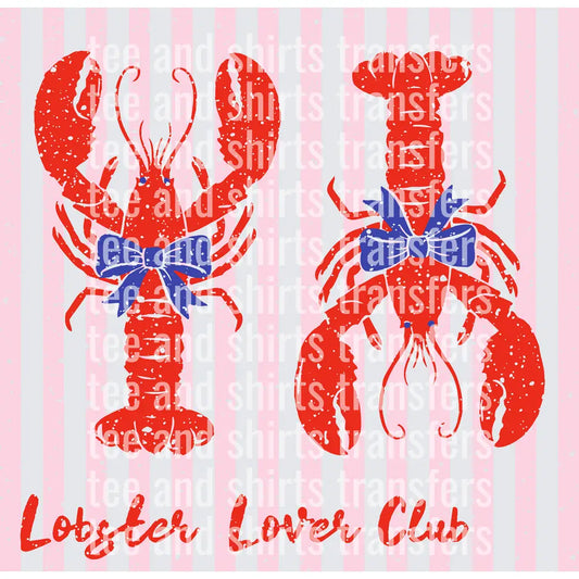 Lobster Lover Club DTF TRANSFER