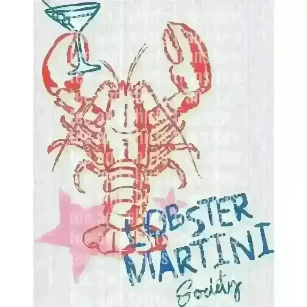 Lobster Martini Society DTF TRANSFER DTF TRANSFER tee and shirts transfers 