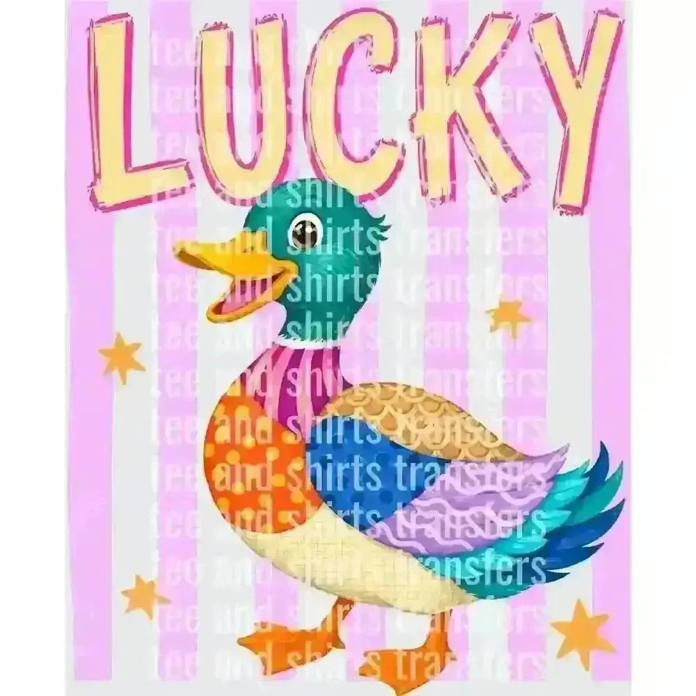 Lucky ducky DTF TRANSFER DTF TRANSFER tee and shirts transfers 