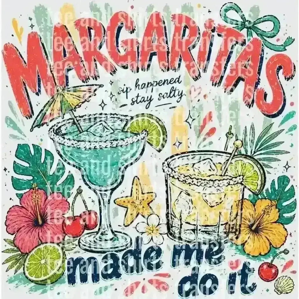 Margaritas DTF TRANSFER DTF TRANSFER tee and shirts transfers 