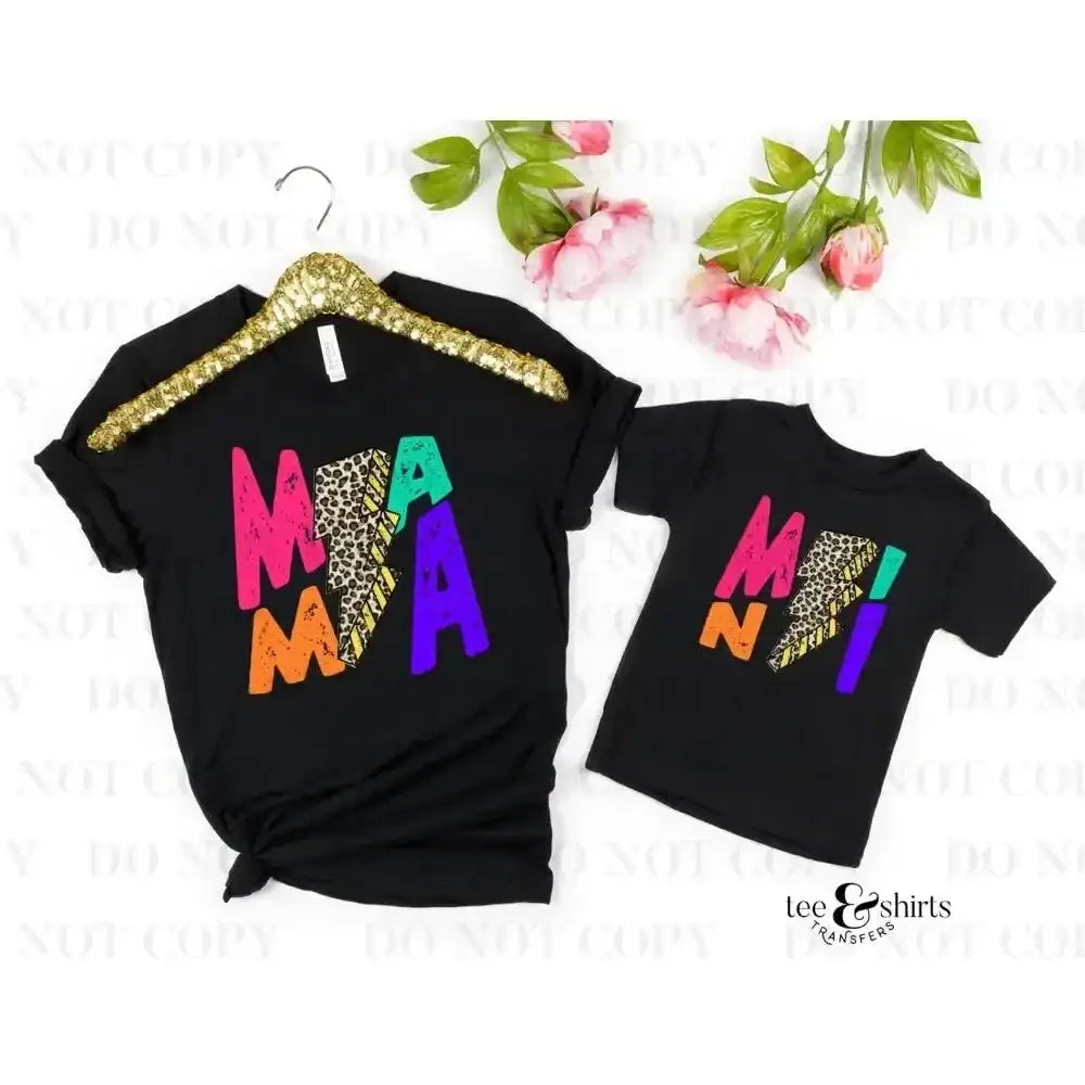 Mini Bolt DTF Transfer tee and shirts transfers 