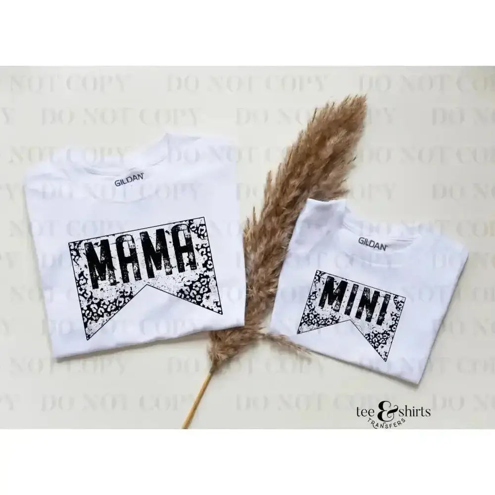 Mini Leopard DTF Transfer tee and shirts transfers 
