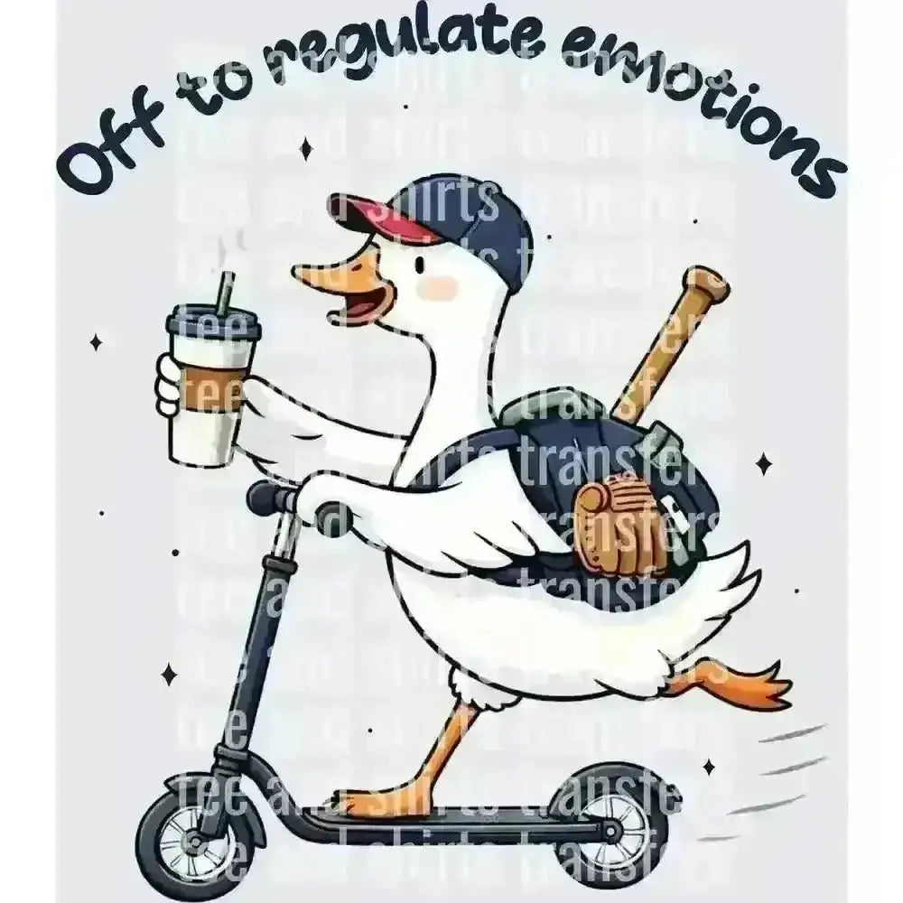 Off to Regulate Emotions DTF TRANSFER DTF TRANSFER tee and shirts transfers 