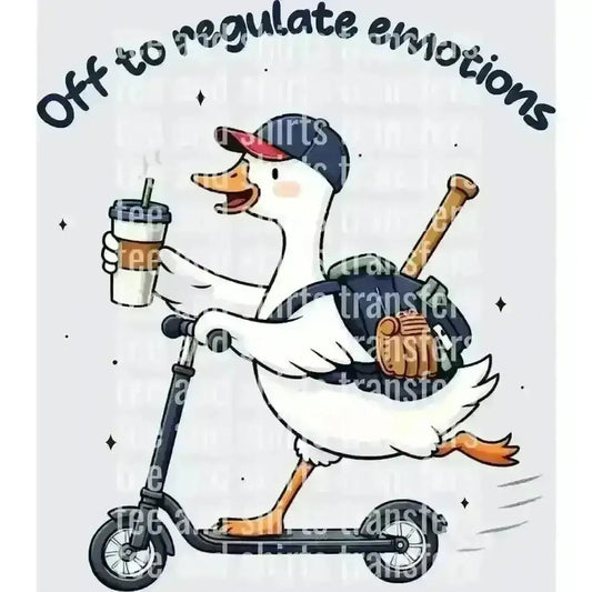 Off to Regulate Emotions DTF TRANSFER DTF TRANSFER tee and shirts transfers 