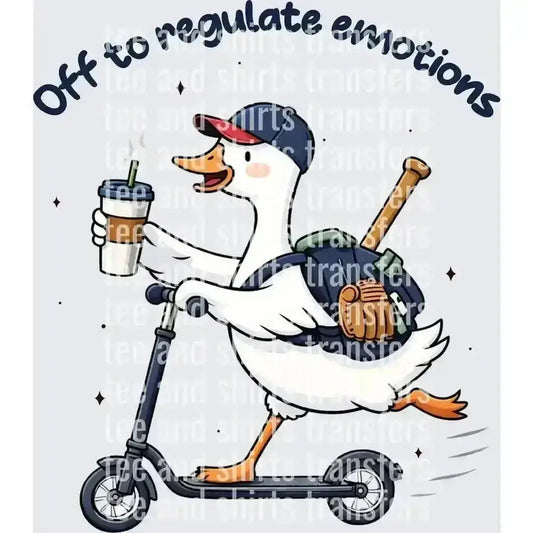Off to Regulate Emotions DTF TRANSFER DTF TRANSFER tee and shirts transfers 