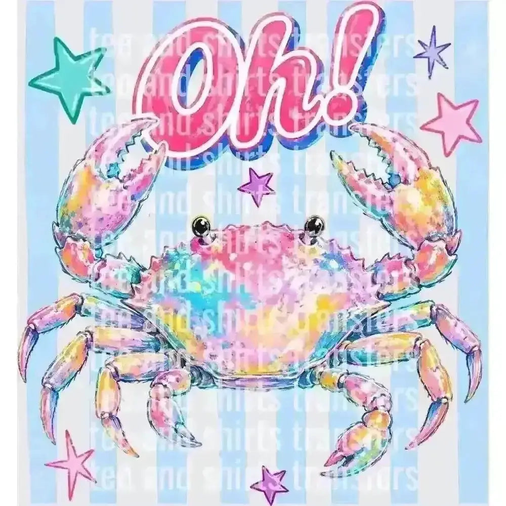 Oh Crab DTF TRANSFER DTF TRANSFER tee and shirts transfers 