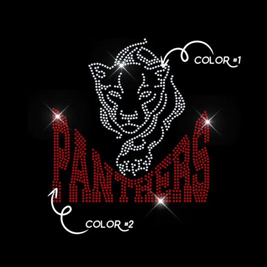 PANTHERS TWO COLOR tee and shirts transfers 
