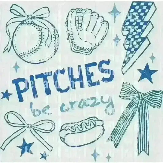 Pitches Be Crazy DTF TRANSFER DTF TRANSFER tee and shirts transfers 