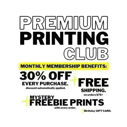 Premium Printing Club tee and shirts transfers 