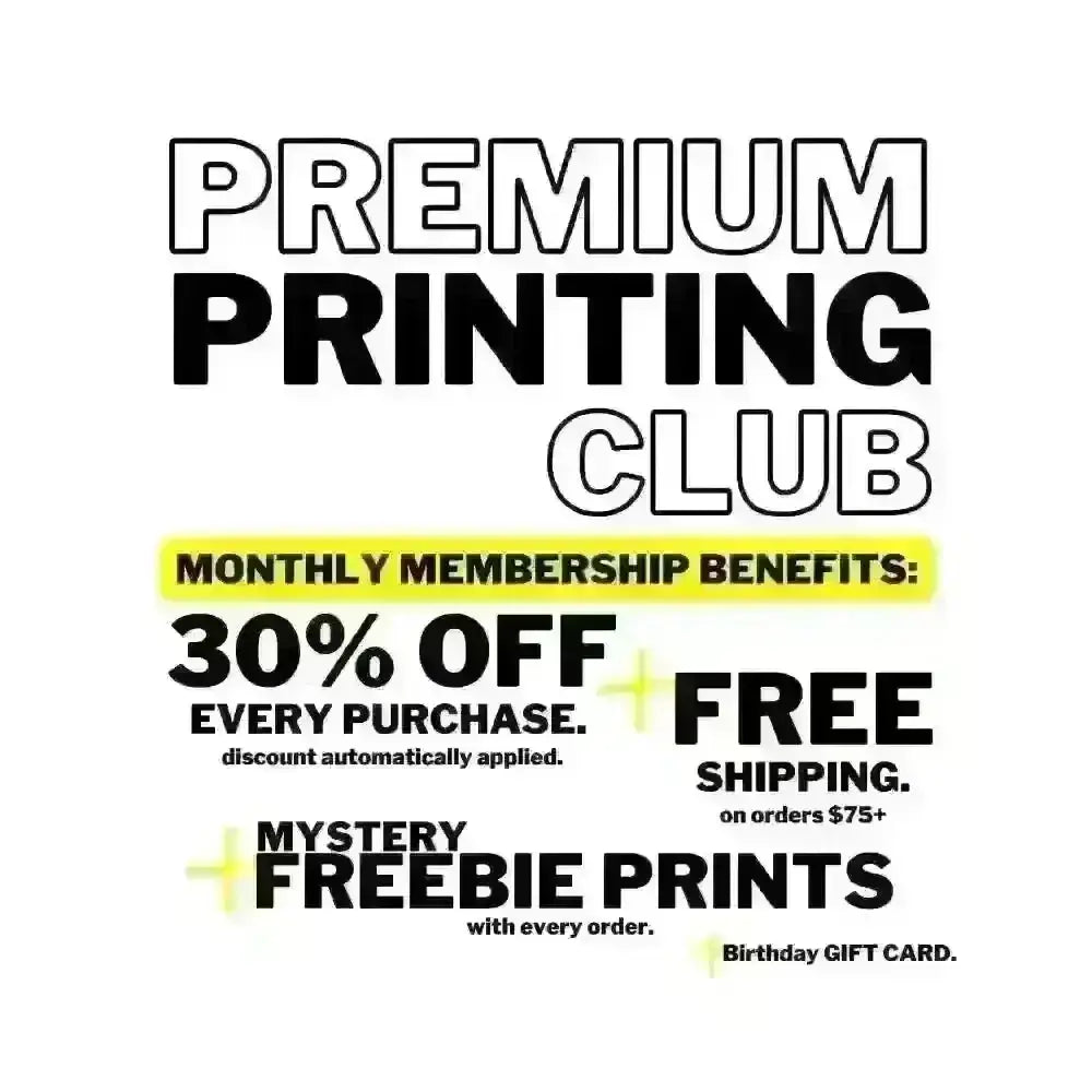 Premium Printing Club tee and shirts transfers 