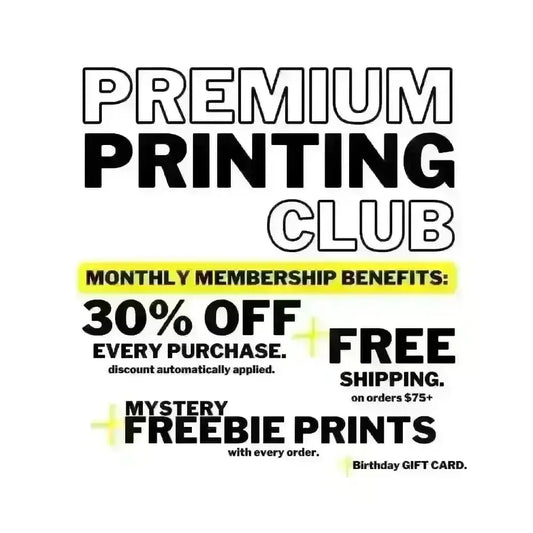 Premium Printing Club tee and shirts transfers 
