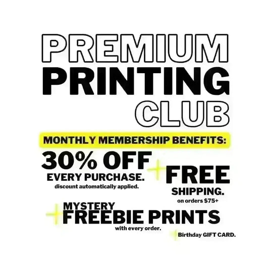 Premium Printing Club tee and shirts transfers 