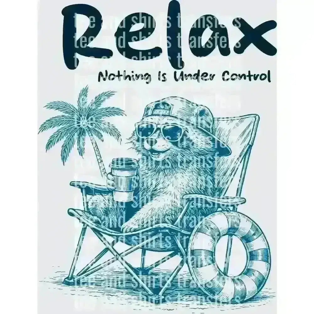 Relax Nothing Is Under Control DTF TRANSFER DTF TRANSFER tee and shirts transfers 