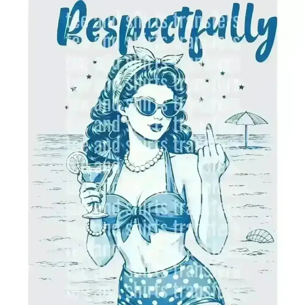 Respectfully DTF TRANSFER DTF TRANSFER tee and shirts transfers 
