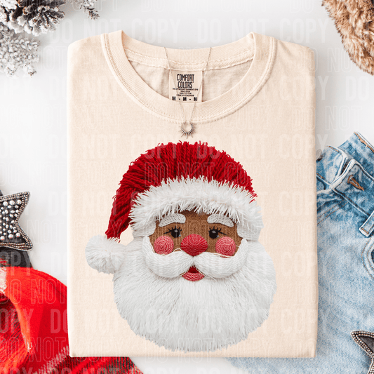 Santa Yarn Dark DTF TRANSFER tee and shirts transfers 