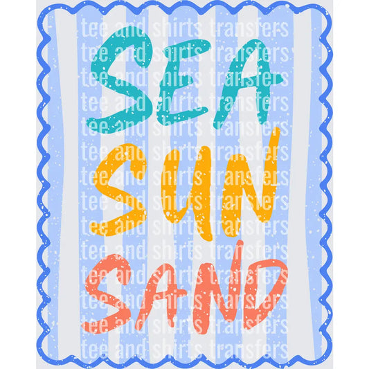 Sea Sun Sand DTF TRANSFER