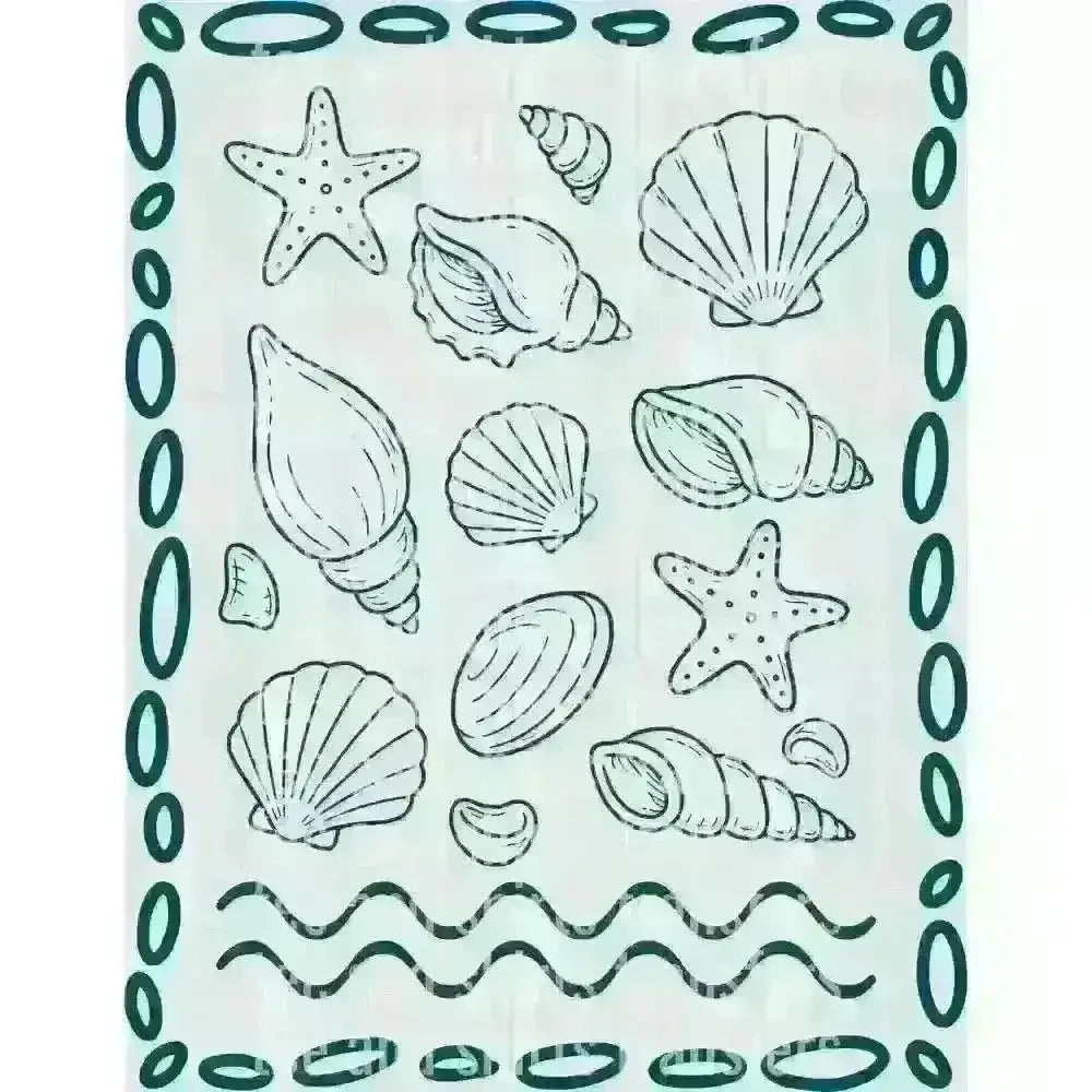 Seashells DTF TRANSFER DTF TRANSFER tee and shirts transfers 