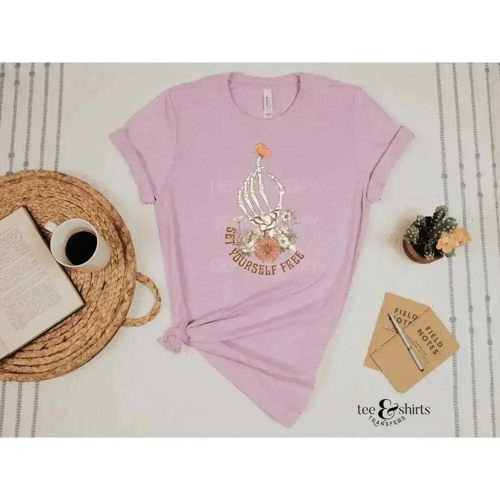 Set yourself free tee and shirts transfers 