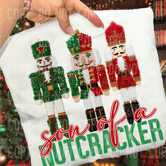 Son Of A Nutcracker DTF TRANSFER tee and shirts transfers 