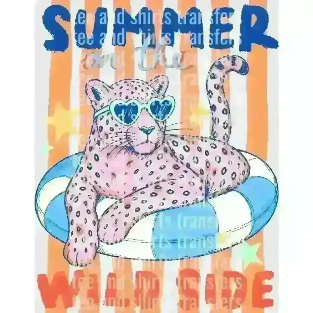 Summer on the Wild Side DTF TRANSFER DTF TRANSFER tee and shirts transfers 