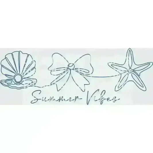 Summer Vibes Line Art DTF TRANSFER DTF TRANSFER tee and shirts transfers 