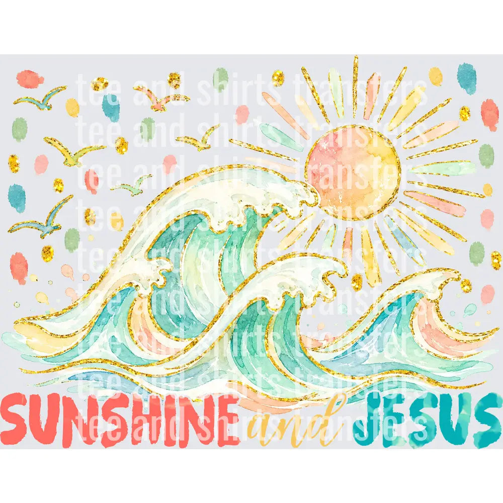 sunshine and jesus DTF TRANSFER