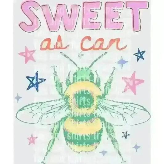 Sweet As Can Bee DTF TRANSFER DTF TRANSFER tee and shirts transfers 