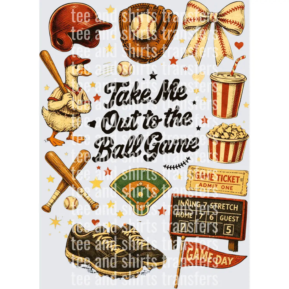 Take Me Out to the Ball Game DTF TRANSFER