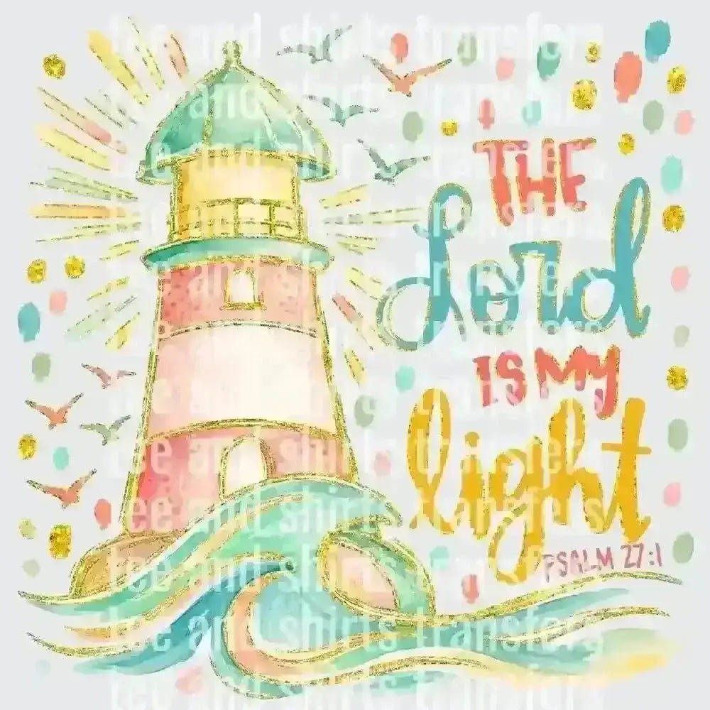 the Lord is my light DTF TRANSFER DTF TRANSFER tee and shirts transfers 
